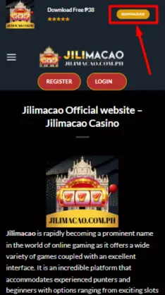 Download the Jilimacao App Step 2